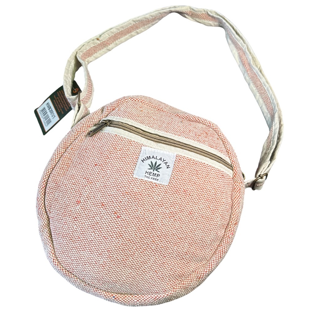 Himalayan Hemp Round Crossbody Bag